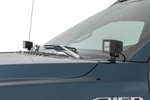 Ford F-150 LED Light Kit - Ditch - Rough Country - Amber DRL - Black - '15-'23